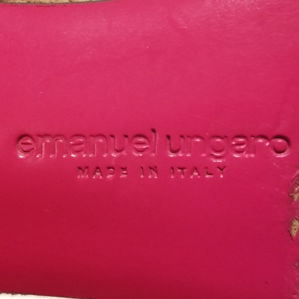 So Rare! ⭐️ Emmanuel Ungaro Suede Fringe Thong Sandals - Picture 5 of 6